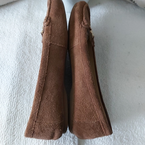 Michael Kors suede leather loafers flats brown - Picture 15 of 16